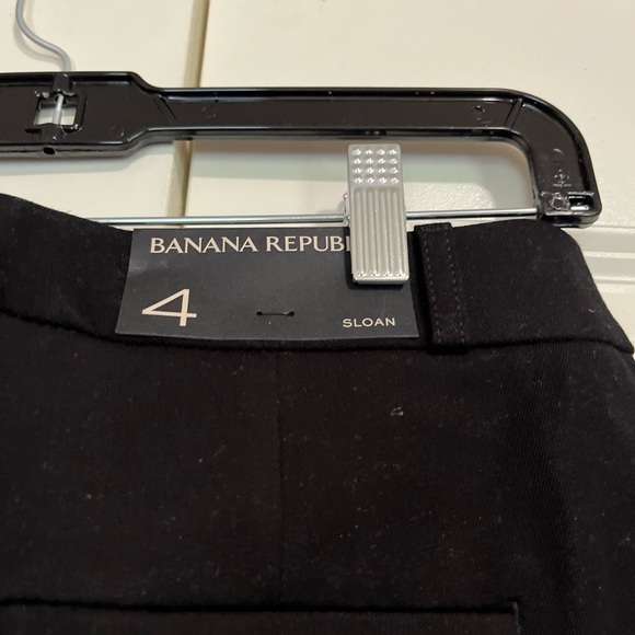 NWT Banana Republic Midnight Black Sloan Ankle Pants Women’s Size 4 - Picture 8 of 8